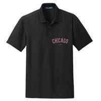 Chicago Illinois Il Varsity Style On Chicago Dry Zone Grid Polo