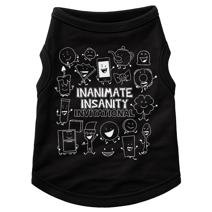Creator Ink Inanimate Insanity Black And White Matching Doggie Tank