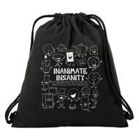Creator Ink Inanimate Insanity Black And White Matching Drawstring Bag