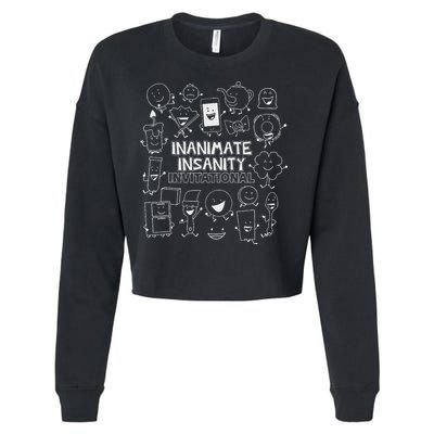 Creator Ink Inanimate Insanity Black And White Matching Cropped Pullover Crew