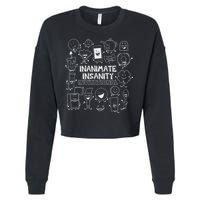 Creator Ink Inanimate Insanity Black And White Matching Cropped Pullover Crew