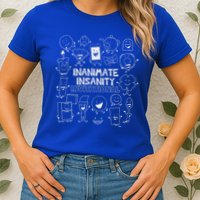 Creator Ink Inanimate Insanity Black And White Matching Womens T-Shirt