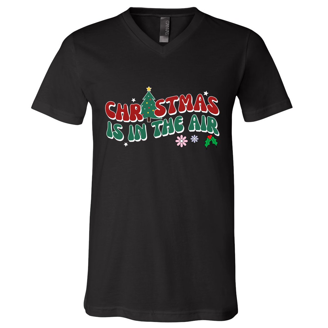 Christmas Is In The Air Holiday Gift V-Neck T-Shirt