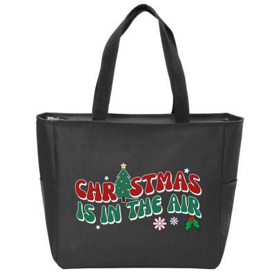 Christmas Is In The Air Holiday Gift Zip Tote Bag