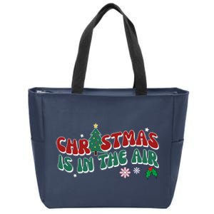 Christmas Is In The Air Holiday Gift Zip Tote Bag