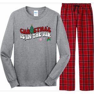 Christmas Is In The Air Holiday Gift Long Sleeve Pajama Set