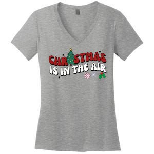 Christmas Is In The Air Holiday Gift Women's V-Neck T-Shirt