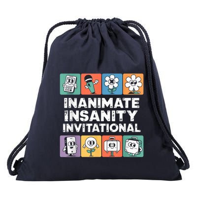 Creator Ink Inanimate Insanity Black And White Funny Meme Drawstring Bag