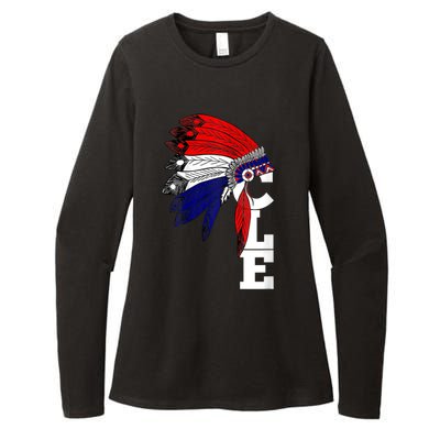 Cleveland Iroqios Indian Tribe Womens CVC Long Sleeve Shirt