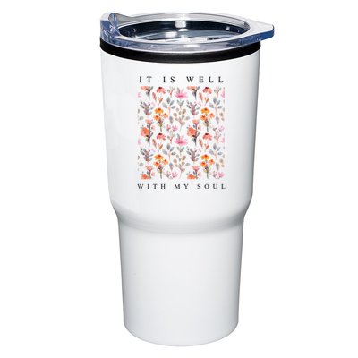 Christian It Is Well With My Soul Vintage Floral Tumbler