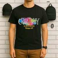 Creativity Is Intelligence Having Fun Artist Drawing Arts T-Shirt