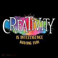Creativity Is Intelligence Having Fun Artist Drawing Arts Baby Bodysuit
