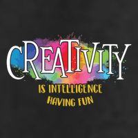 Creativity Is Intelligence Having Fun Artist Drawing Arts Golf Towel