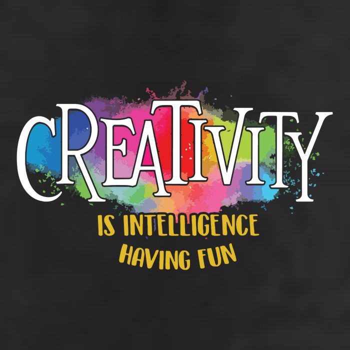 Creativity Is Intelligence Having Fun Artist Drawing Arts Golf Towel