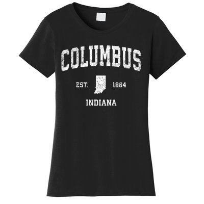 Columbus Indiana In Vintage Sports Women's T-Shirt