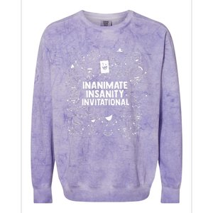 Creator Ink Inanimate Insanity Black And White Colorblast Crewneck Sweatshirt