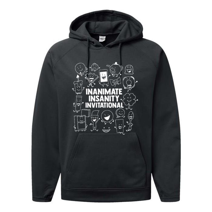 Creator Ink Inanimate Insanity Black And White Performance Fleece Hoodie