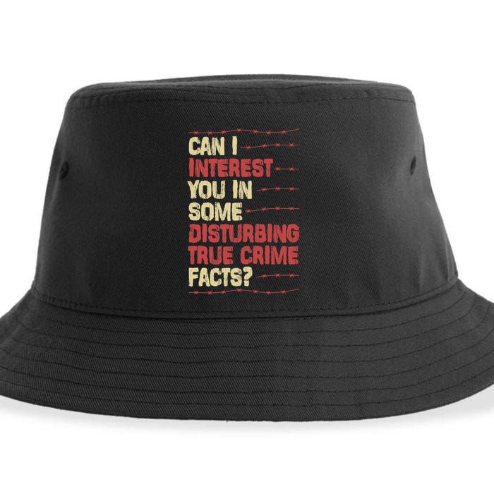 Can I Interest You In Some Disturbing True Crime Facts Sustainable Bucket Hat