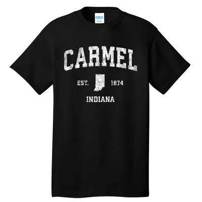 Carmel Indiana In Vintage Sports Tall T-Shirt