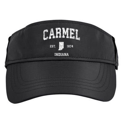 Carmel Indiana In Vintage Sports Adult Drive Performance Visor