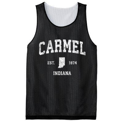 Carmel Indiana In Vintage Sports Mesh Reversible Basketball Jersey Tank