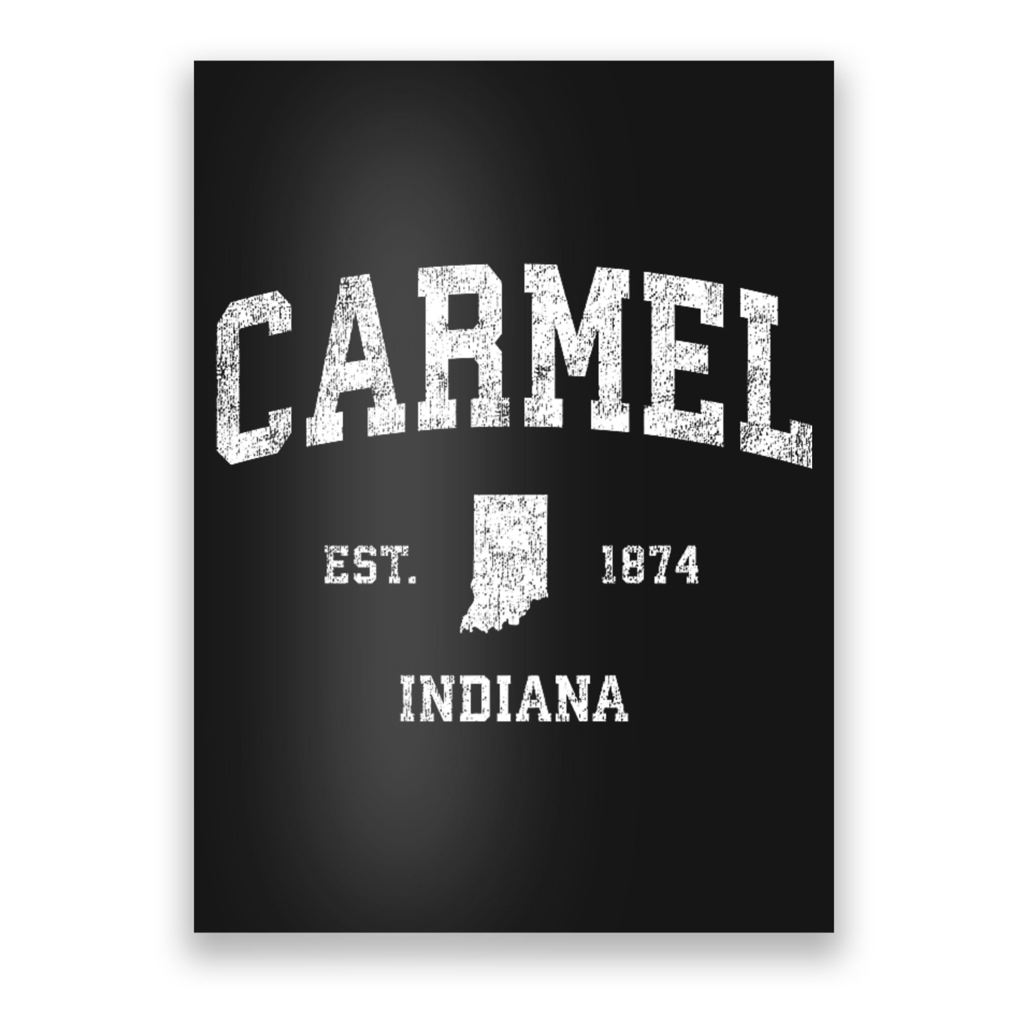 Carmel Indiana In Vintage Sports Poster