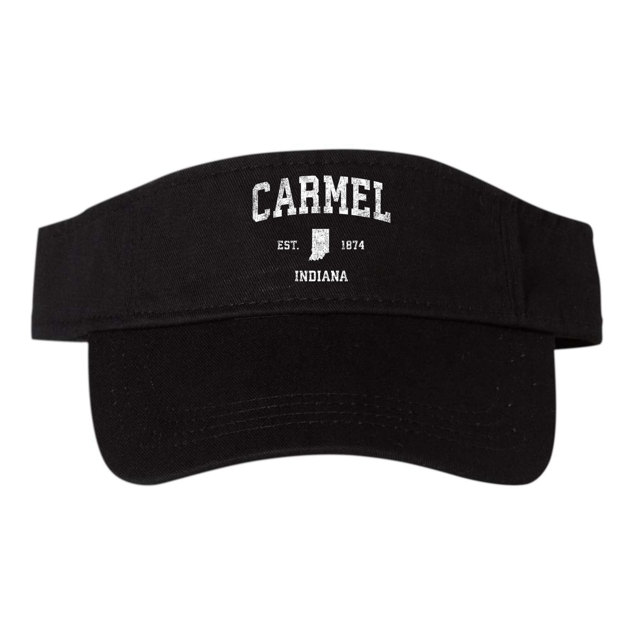 Carmel Indiana In Vintage Sports Visor