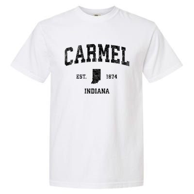 Carmel Indiana In Vintage Sports Garment-Dyed Heavyweight T-Shirt