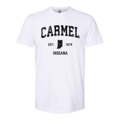 Carmel Indiana In Vintage Sports Softstyle® CVC T-Shirt