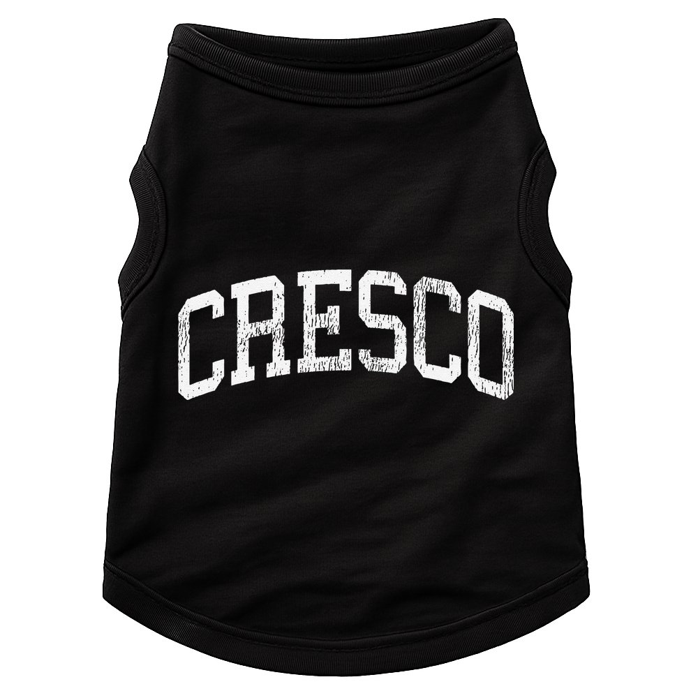 Cresco Iowa Ia Vintage Athletic Sports Doggie Tank
