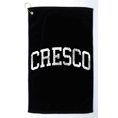 Cresco Iowa Ia Vintage Athletic Sports Golf Towel