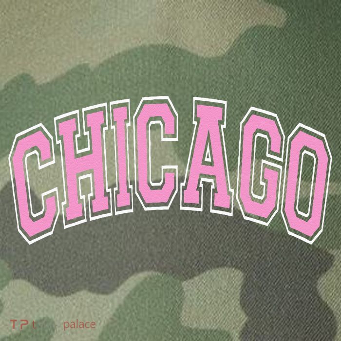 Chicago Illinois IL Varsity Style Pink Text Legacy Tie Dye Trucker Hat