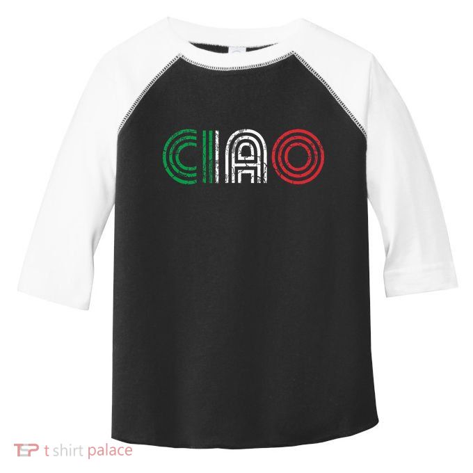 Ciao Italian Italia Italy Italiano Retro Hello Family Toddler Fine Jersey T-Shirt