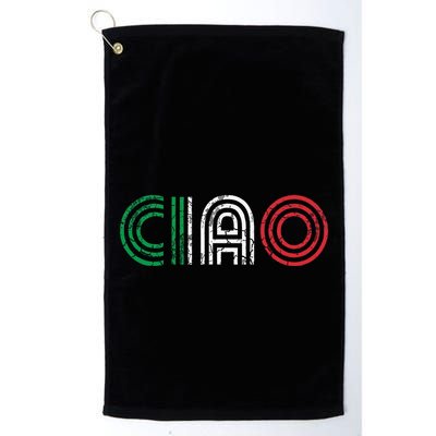 Ciao Italian Italia Italy Italiano Retro Hello Family Golf Towel