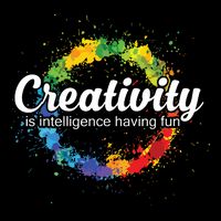 Creativity Is Intelligence Having Fun Colorful Art Legacy Cool Fit Booney Bucket Hat