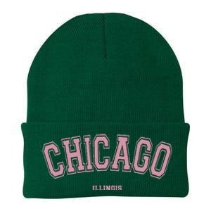 Chicago Illinois Il Varsity Style On Chicago Knit Cap Winter Beanie