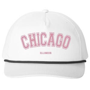 Chicago Illinois Il Varsity Style On Chicago Snapback Five-Panel Rope Hat