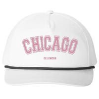 Chicago Illinois Il Varsity Style On Chicago Snapback Five-Panel Rope Hat