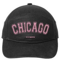 Chicago Illinois Il Varsity Style On Chicago 7-Panel Snapback Hat