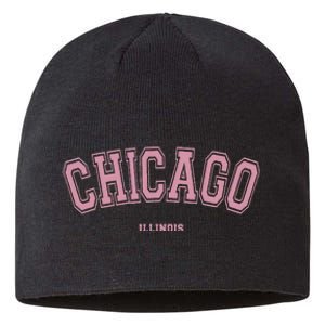 Chicago Illinois Il Varsity Style On Chicago Sustainable Beanie