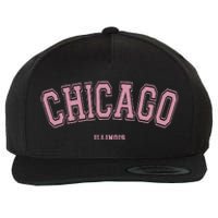 Chicago Illinois Il Varsity Style On Chicago Wool Snapback Cap