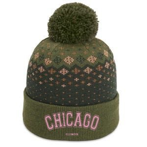 Chicago Illinois Il Varsity Style On Chicago The Baniff Cuffed Pom Beanie