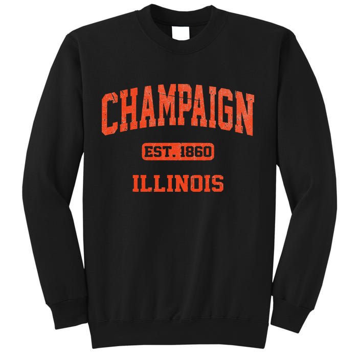 Champaign Illinois IL Vintage State Athletic Style Sweatshirt