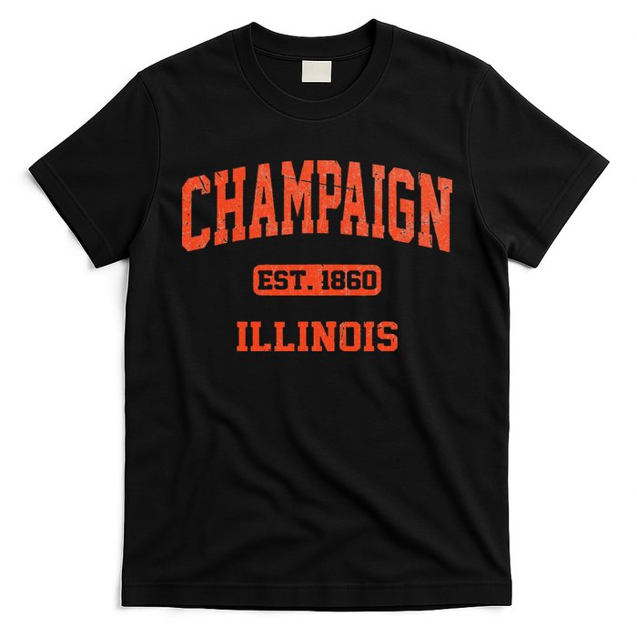 Champaign Illinois IL Vintage State Athletic Style T-Shirt
