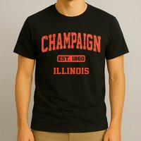 Champaign Illinois IL Vintage State Athletic Style T-Shirt