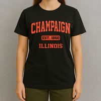 Champaign Illinois IL Vintage State Athletic Style T-Shirt