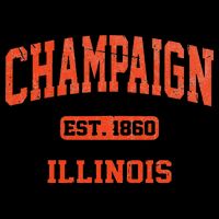 Champaign Illinois IL Vintage State Athletic Style Backpack