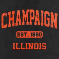 Champaign Illinois IL Vintage State Athletic Style Golf Towel