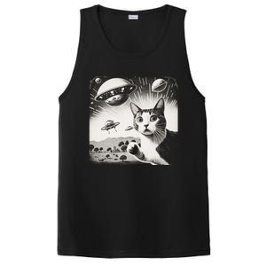 Cat Incident Involving UAPs Funny UFO Retro Aliens PosiCharge Competitor Tank