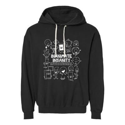 Creator Ink Inanimate Insanity Black And White Garment-Dyed Fleece Hoodie